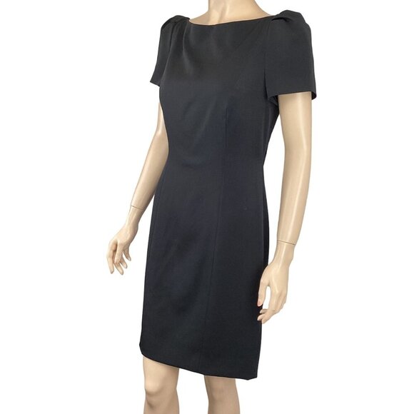 Robert Rodriguez Black‎ Dress Size 6 With Lace Back & Bow Details Short Sleeves - Picture 8 of 10